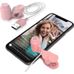 Automatic Hands Free Tapper in Pink with USB - Good For TikTok or Mobile Gaming